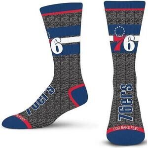 3-Pack Philadelphia 76er’s Spotlight Crew Socks Large Basketball NBA Sports Team